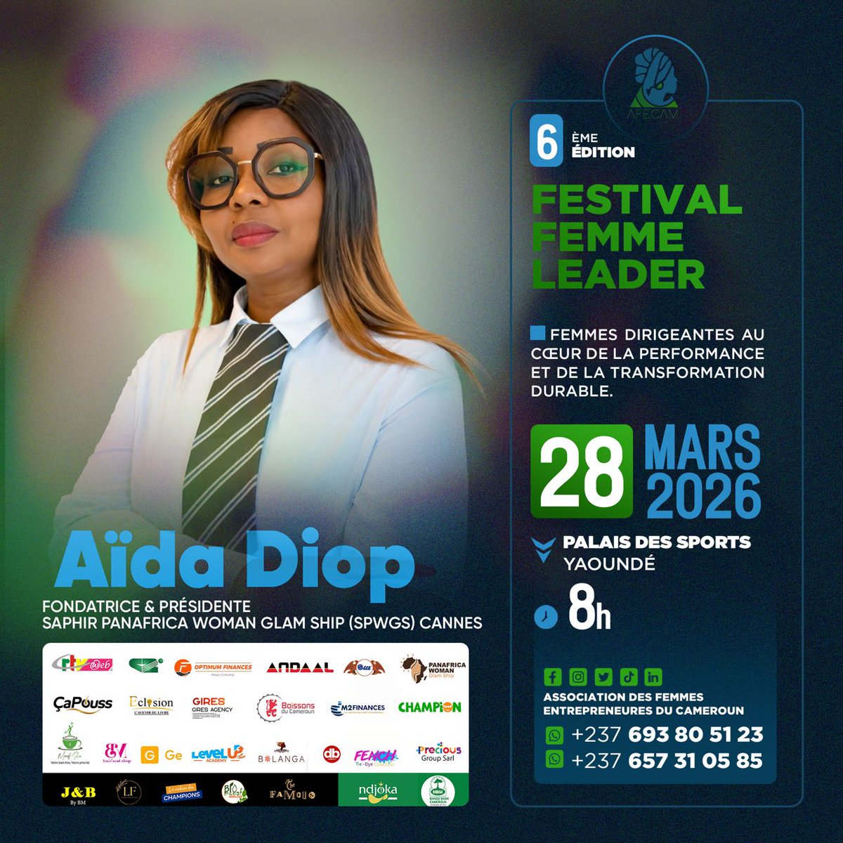 DiopAida6's tweet photo. 𝗙𝗘𝗦𝗧𝗜𝗩𝗔𝗟 𝗙𝗘𝗠𝗠𝗘 𝗟𝗘𝗔𝗗𝗘𝗥 6ᵉ É𝗗𝗜𝗧𝗜𝗢𝗡.
Et quoi de plus symbolique que de clôturer ce mois de Mars dédié aux femmes par une rencontre de haut niveau ? https://t.co/HYayoToBFC