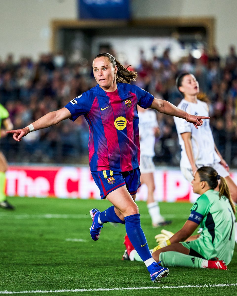 Barcelona routs Real Madrid 6-2 in UWCL quarterfinal first leg