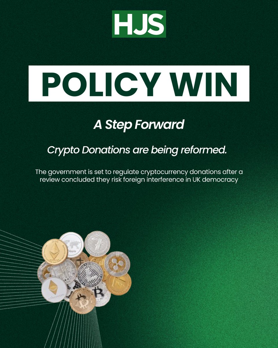 🚨POLICY WIN: Last week, <a href="/Alexbrowder_/">Alexander Browder</a> raised the alarm in Parliament over crypto donations. Today, the government responded.

A sign that calls for tougher scrutiny, real enforcement and an end to donation loopholes are starting to land at the heart of policy.
