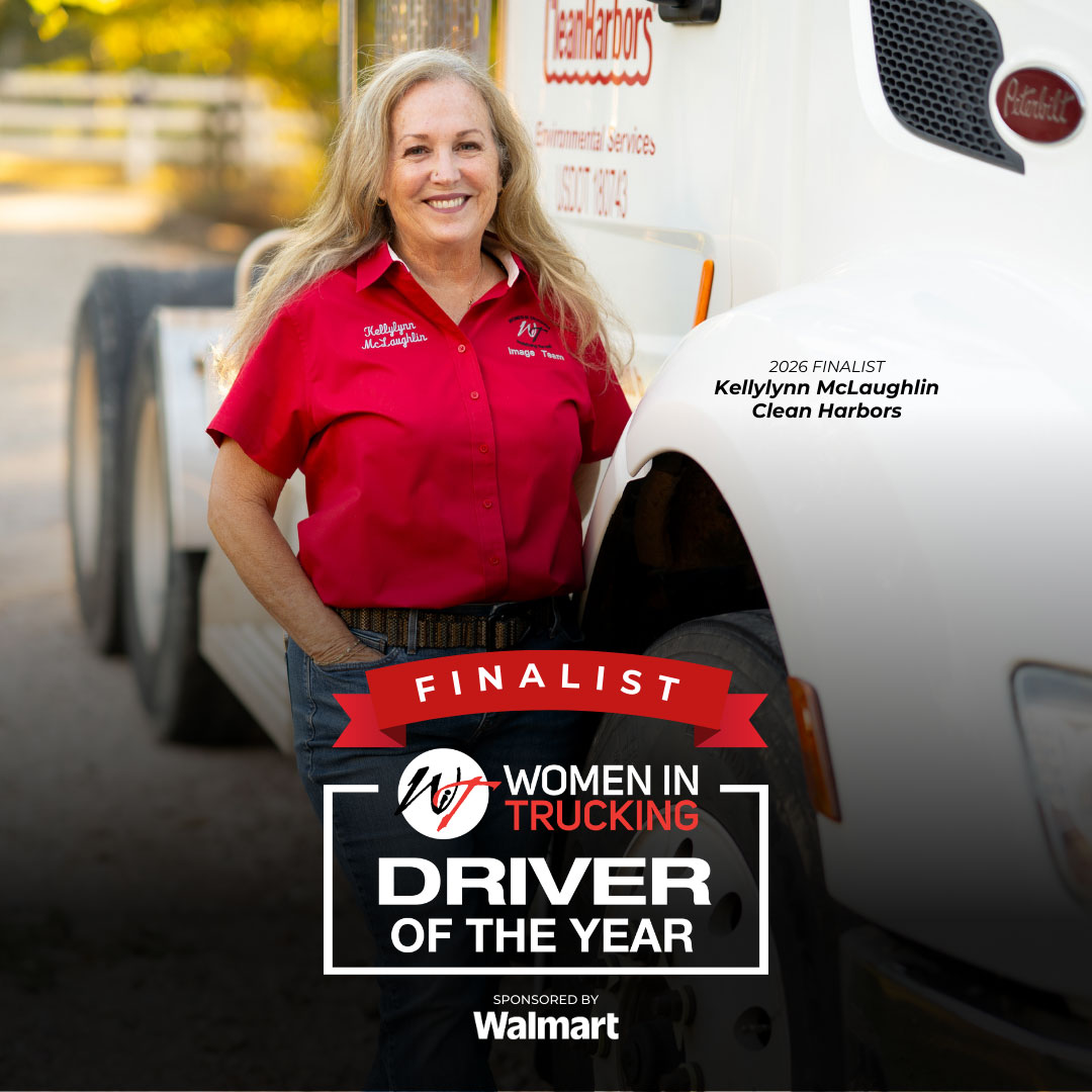 WomenInTrucking's tweet photo. Meet Kellylynn McLaughlin, a 2026 Driver of the Year Finalist! 👋🏆🚛

A driver with 10+ years in dry-van ops, driver training, specialized equine transport &amp; over-the-road hazmat with @CleanHarbors.

👉Check out #HERstory + release: https://t.co/n7aSWc8yNV

#WomenInTrucking https://t.co/ck0I3hOwhx