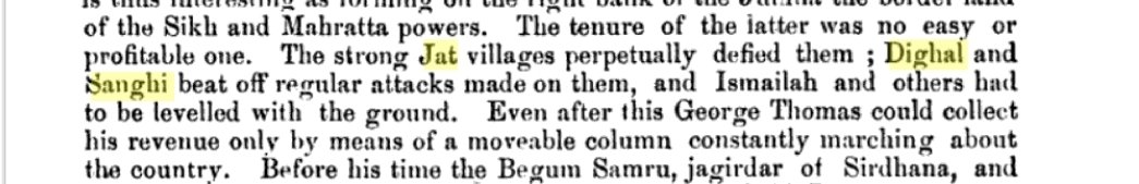 Such was the strength of these village fortifications and the resolve of the Jats that even professional armies struggled to successfully subdue Jat villages.
The village of Pai in Kaithal withstood the army of the Patiala Bhai for eight months. The inhabitants of Chatar in