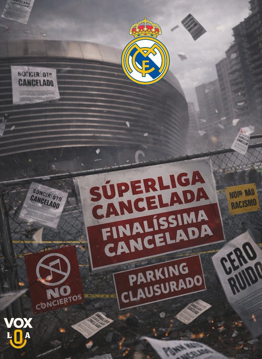 reneromanosport's tweet image. El #Bernabéu ya no es templo: es expediente abierto. El TSJM congeló parkings y túneles, los conciertos quedaron bajo denuncia por ruido y el gran negocio de #RealMadrid se convirtió en ruido judicial. En ese mismo estadio, Fede #Valverde esperó a Alex #Baena en la zona de