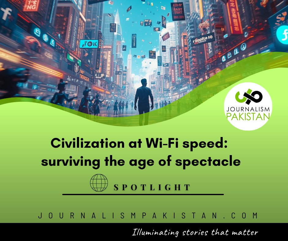JournalismPk's tweet image. Life in the age of Wi-Fi is fast, loud, and absurd. Are we gladiators in a digital arena or just spectators? Discover the chaos shaping our feeds and our minds. #DigitalAge #SocialMediaMadness #ModernAbsurdity 

journalismpakistan.com/civilization-a…