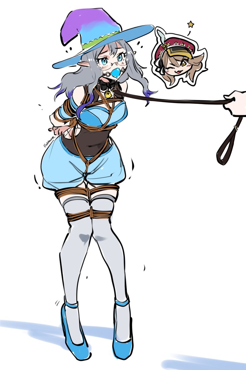 Bri_bunnyy's tweet photo. Bri was tasked with infiltrating criminals near the outskirts of Fontaine known for kidnappings... and she dragged her editor friend Neaera along!

...little did Neaera know, Bri had a perfect plan to get inside and blend in~ 

art by the wonderful https://t.co/hsTVe5k7ZH <3 https://t.co/XtkK7CGiP7
