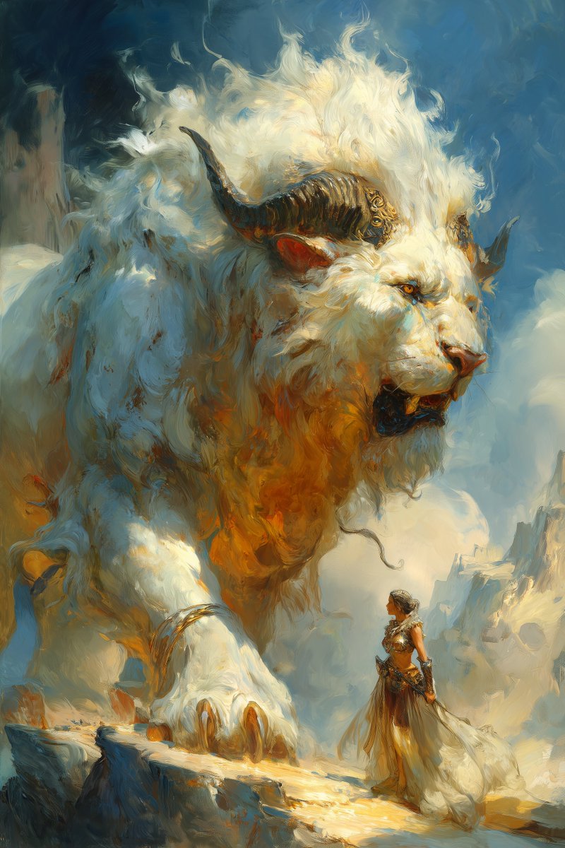 Day 28 of <a href="/JasonVitale14/">𝕲𝖚𝖗𝖚 𝕾𝖈𝖔𝖗𝖕𝖎𝖔𝖓 🔥 🦂</a>'s Myths &amp; Legends March challenge!

Chimera Empress - #MythsAndLegends