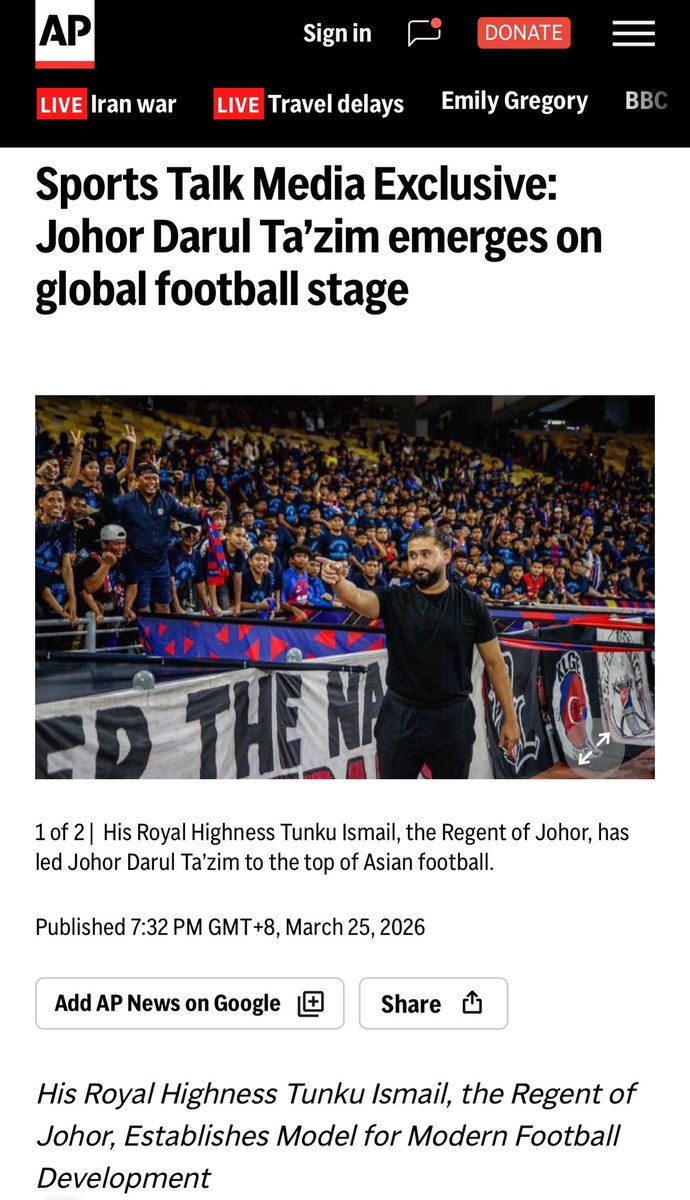 HRH Crown Prince of Johor tweet media