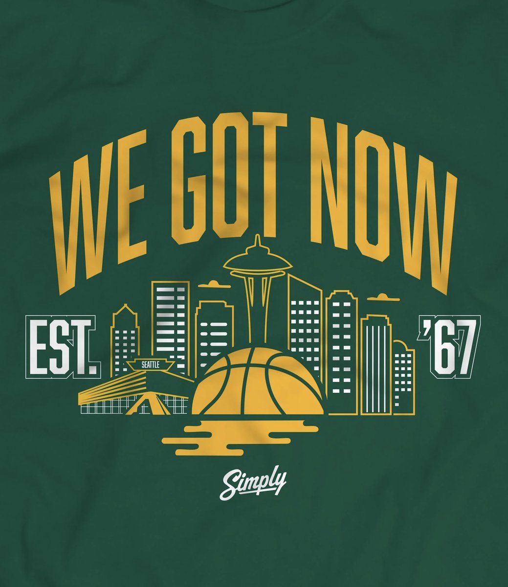 Are you really a Sonics store if you don’t have new shirts ready 2 hours after the announcement?