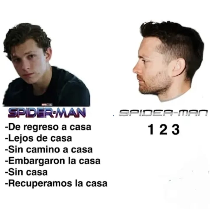 Choclo_VR's tweet photo. Spider-man 1 2 3 😎 https://t.co/jSBV98RjlP