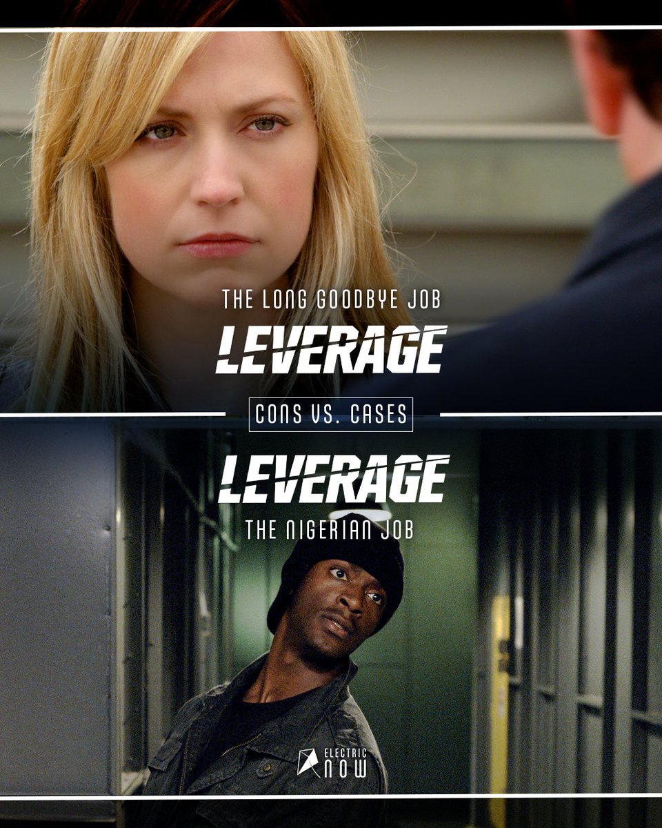 The job that started it all vs the job that said goodbye. The Nigerian Job vs The Long Goodbye Job. Rewatch both episodes of #Leverage on #ElectricNOW before you decide. bit.ly/consvscasesbra…