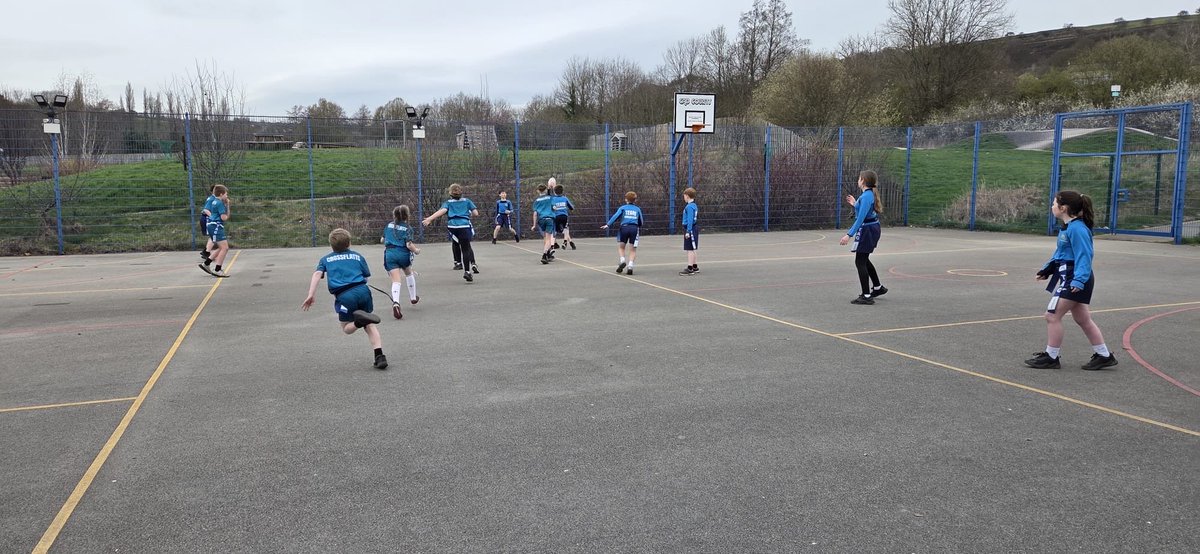 CrossflattsPri's tweet photo. 🏉 Team Crossflatts! 🏉  
A big well done to 2 of our year 5/6 tag rugby teams who competed against other local schools finishing in joint 3rd and joint 2nd place. 👏🏼 
Keep an eye out for our next 2 teams who will be competing after the Easter holidays! 👀 https://t.co/EpMLYuZ6tK