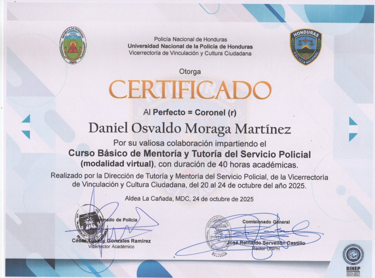 Universidad Nacional de la Policía de Honduras tweet media