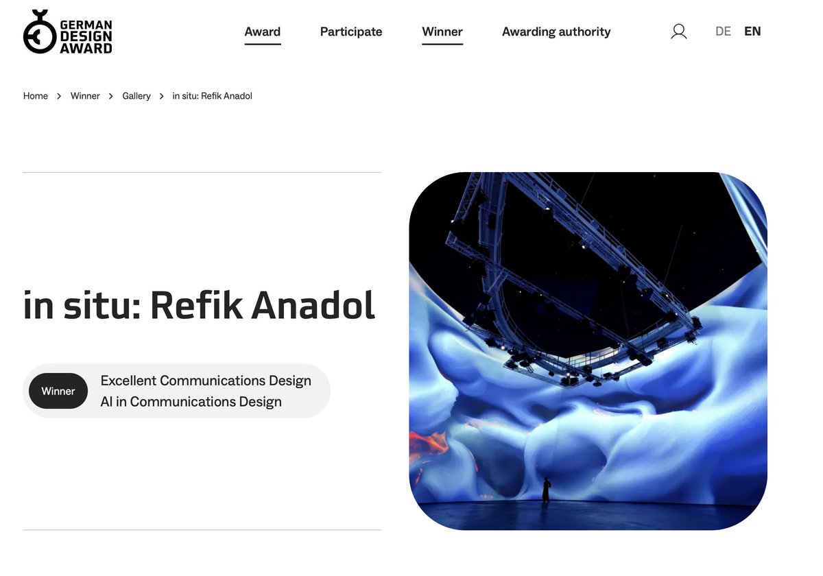 Refik Anadol tweet media