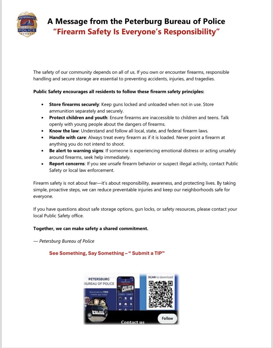 Petersburg Police tweet media