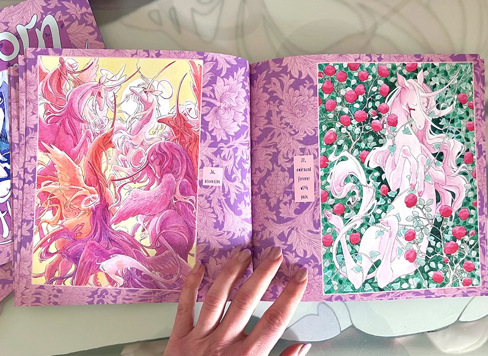 flee_bites's tweet photo. my junicorn 2025 collection is now available as a book in my shop!

➡️ ( l1nk in bi0 / 🧵)

30 watercolour illustrations
8’x8’
36 pages
full colour

UNICORNS GALORE!! 🦄🦄🦄 https://t.co/0qDCs9P27W