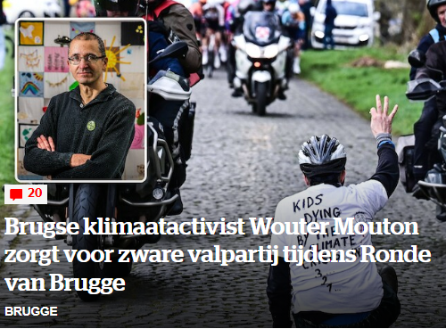 Zo'n smeerlapperij heeft niets met klimaat te maken. Die man is gek. Die man is onverantwoord. Die man moet vervolgd en gestraft worden.