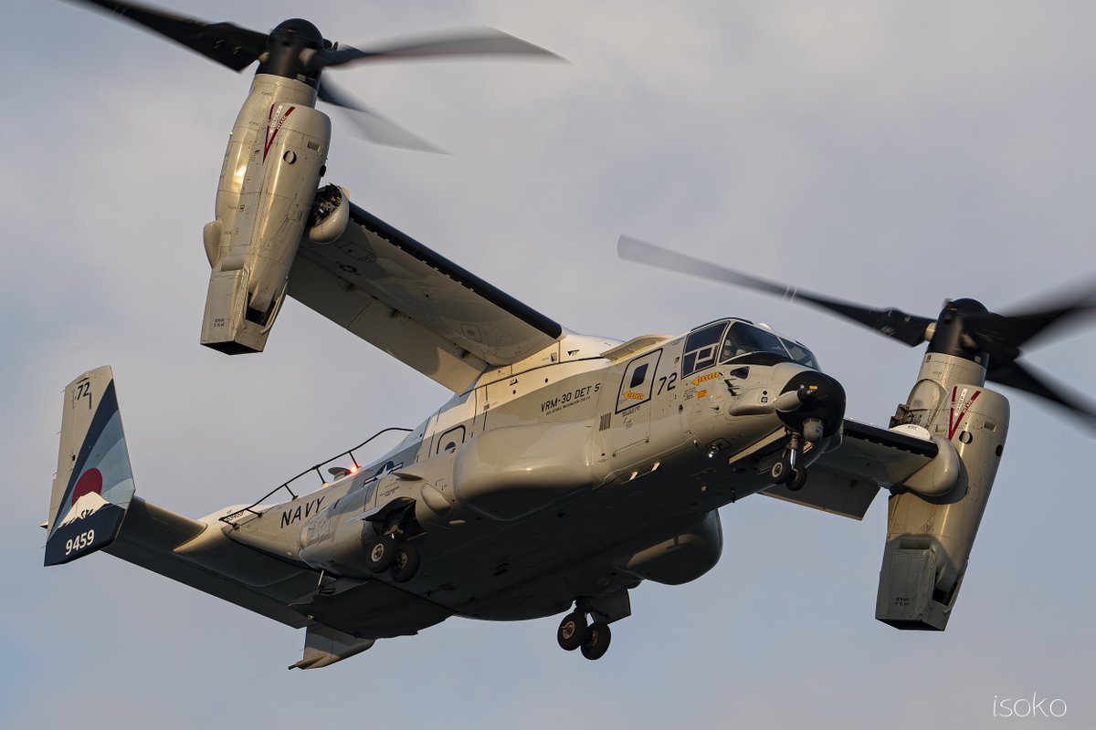 flying_isoko's tweet image. 2026/3/12 MCAS IWAKUNI
CMV-22B Osprey (169459) / 🇺🇸United States Navy (USN)
Fleet Logistics Multi-Mission Squadron 30（VRM-30）DET.5 "Titans" / NF72