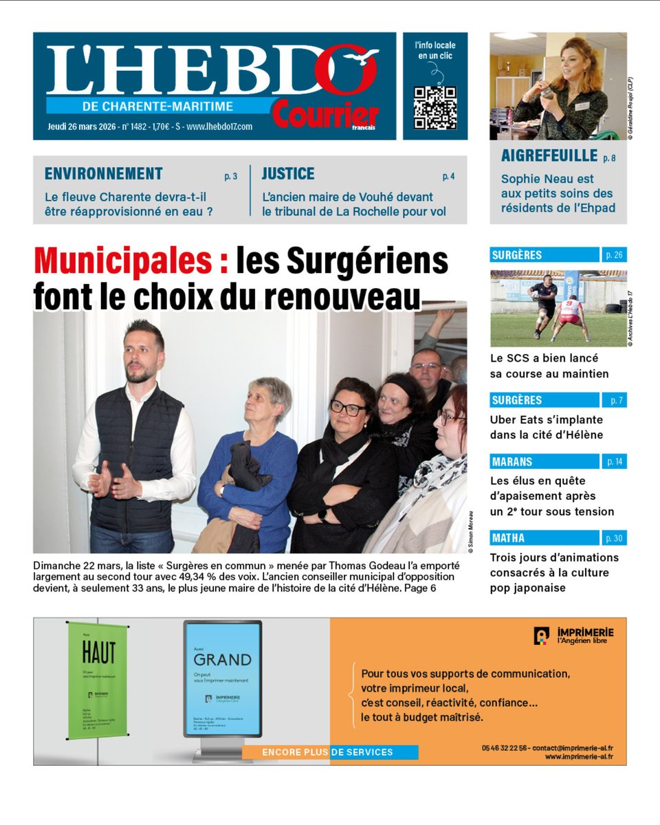 L'Hebdo de Charente-Maritime tweet media