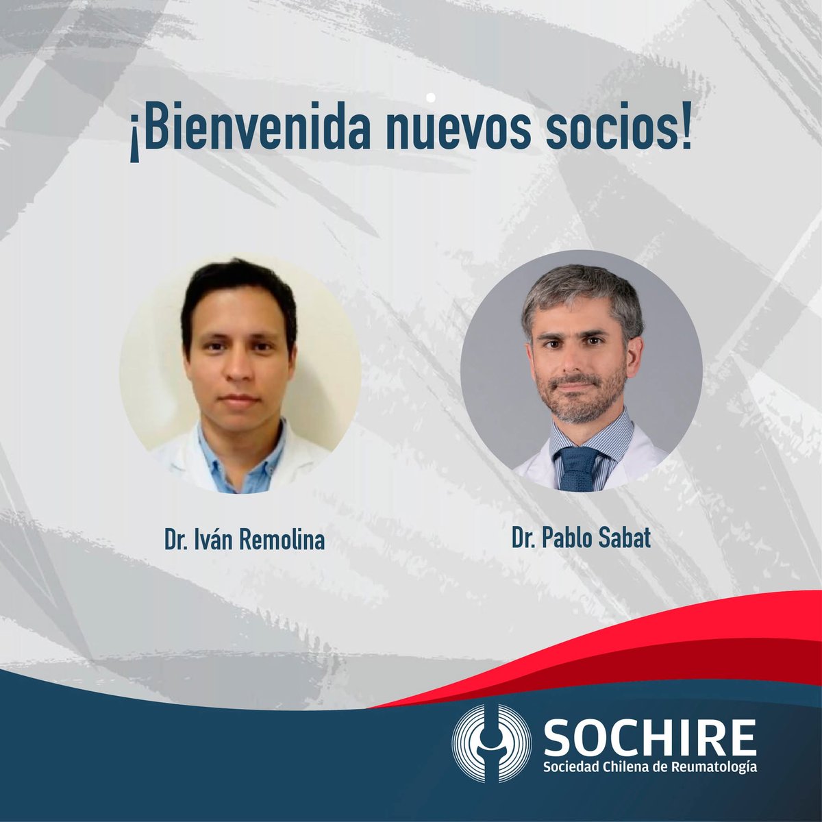 sochire's tweet photo. Les damos una cordial bienvenida a nuestros nuevos socios, el Dr. Iván Remolina y el Dr. Pablo Sabat, quienes se han incorporado recientemente a nuestra Sociedad. Confiamos en que su incorporación será un valioso aporte para nuestra comunidad médica. https://t.co/EVOn42BOTp