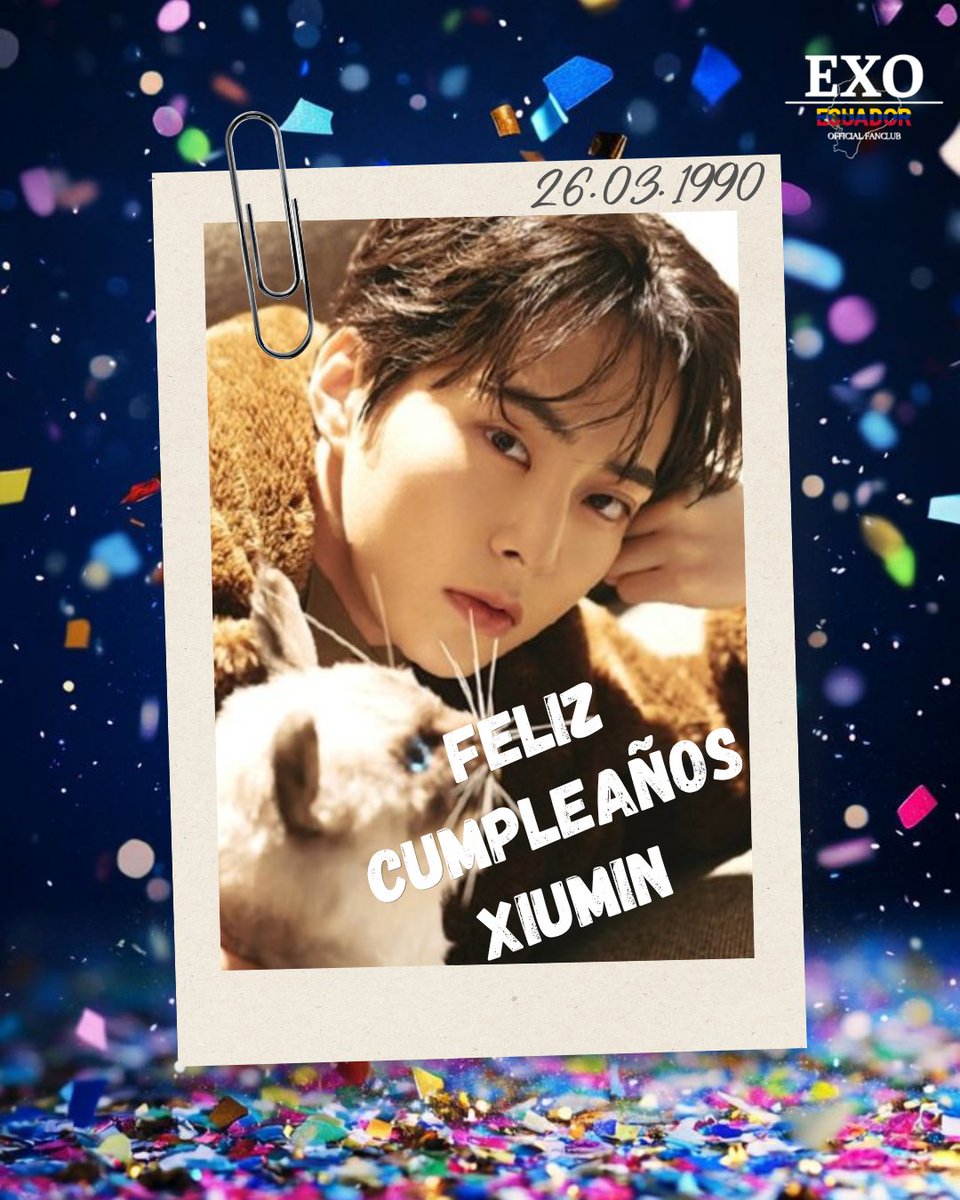 💙 Happy Xiumin Day!

Tu voz, tu dedicación y tu corazón hacen este mundo un poco más bonito.
Siempre estaremos aquí para ti. ✨

Con amor, EXO Ecuador Official Fanclub 🇪🇨
#우리들의_캡틴_시우민_생일축하해 #HAPPYXIUMINDAY