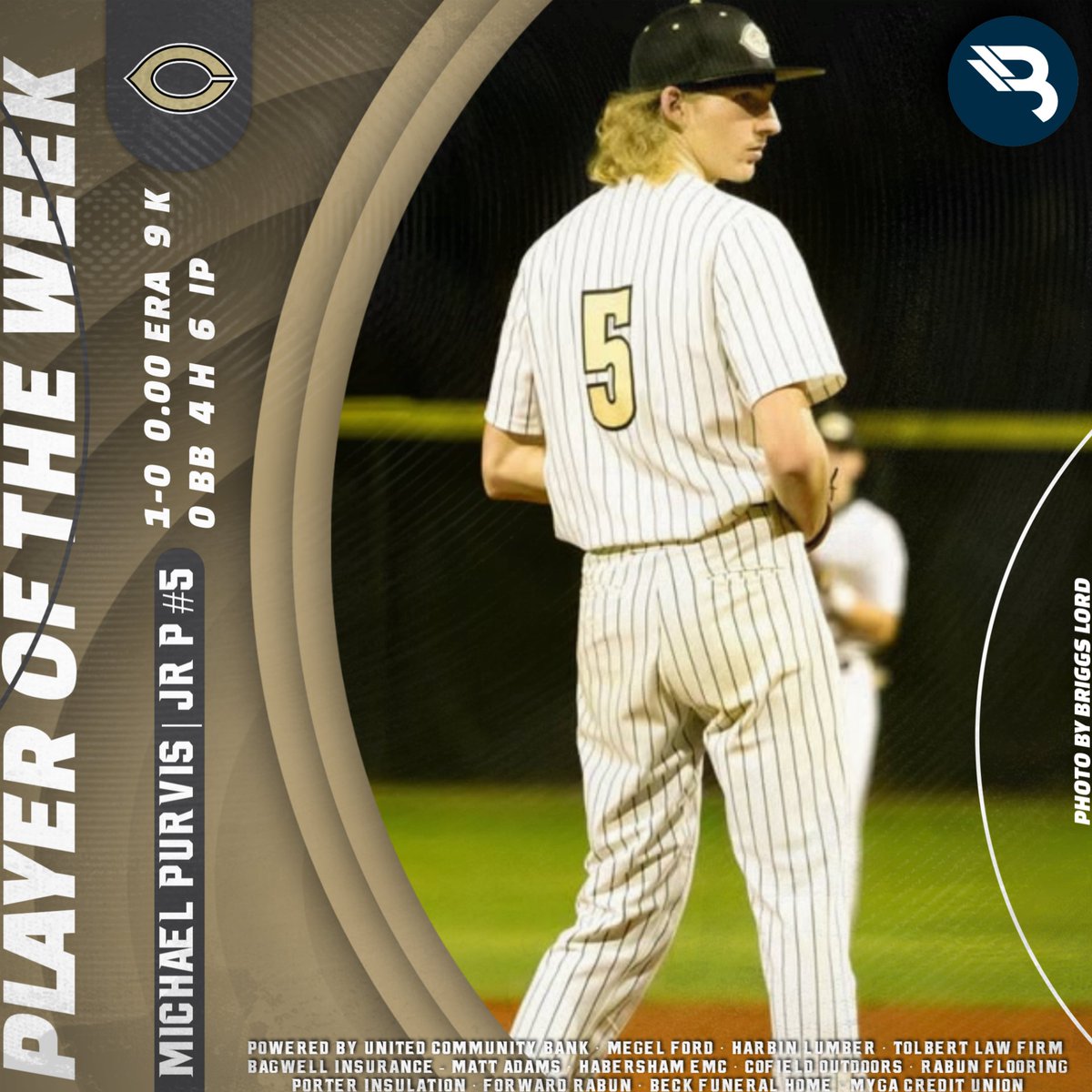 BlitzSportsGA's tweet photo. 𝐁𝐋𝐈𝐓𝐙 𝐁𝐚𝐬𝐞𝐛𝐚𝐥𝐥 𝐏𝐥𝐚𝐲𝐞𝐫𝐬 𝐨𝐟 𝐭𝐡𝐞 𝐖𝐞𝐞𝐤
@MichaelPurvis27 - @commerce_tigers JR P #5 (Fan Vote)
Zeke Dotson - @DCHSBaseball22 FR RF/P #42 (BLITZ Pick)
@ReidGiles15 - @rabunbaseball SR CF/P #5 (BLITZ Pick)

https://t.co/YLQfhKdgJj https://t.co/GPxjNprxET