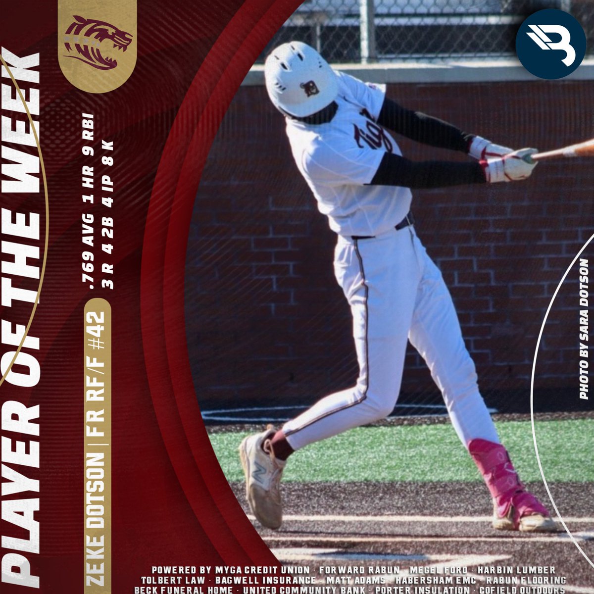 BlitzSportsGA's tweet photo. 𝐁𝐋𝐈𝐓𝐙 𝐁𝐚𝐬𝐞𝐛𝐚𝐥𝐥 𝐏𝐥𝐚𝐲𝐞𝐫𝐬 𝐨𝐟 𝐭𝐡𝐞 𝐖𝐞𝐞𝐤
@MichaelPurvis27 - @commerce_tigers JR P #5 (Fan Vote)
Zeke Dotson - @DCHSBaseball22 FR RF/P #42 (BLITZ Pick)
@ReidGiles15 - @rabunbaseball SR CF/P #5 (BLITZ Pick)

https://t.co/YLQfhKdgJj https://t.co/GPxjNprxET