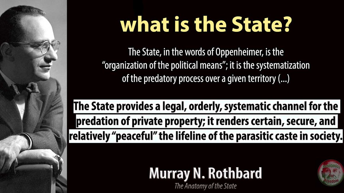 Rothbardianism's tweet photo. #Rothbard  #TheState  #Libertarian  #Oppenheimer https://t.co/g6npHNK3Us