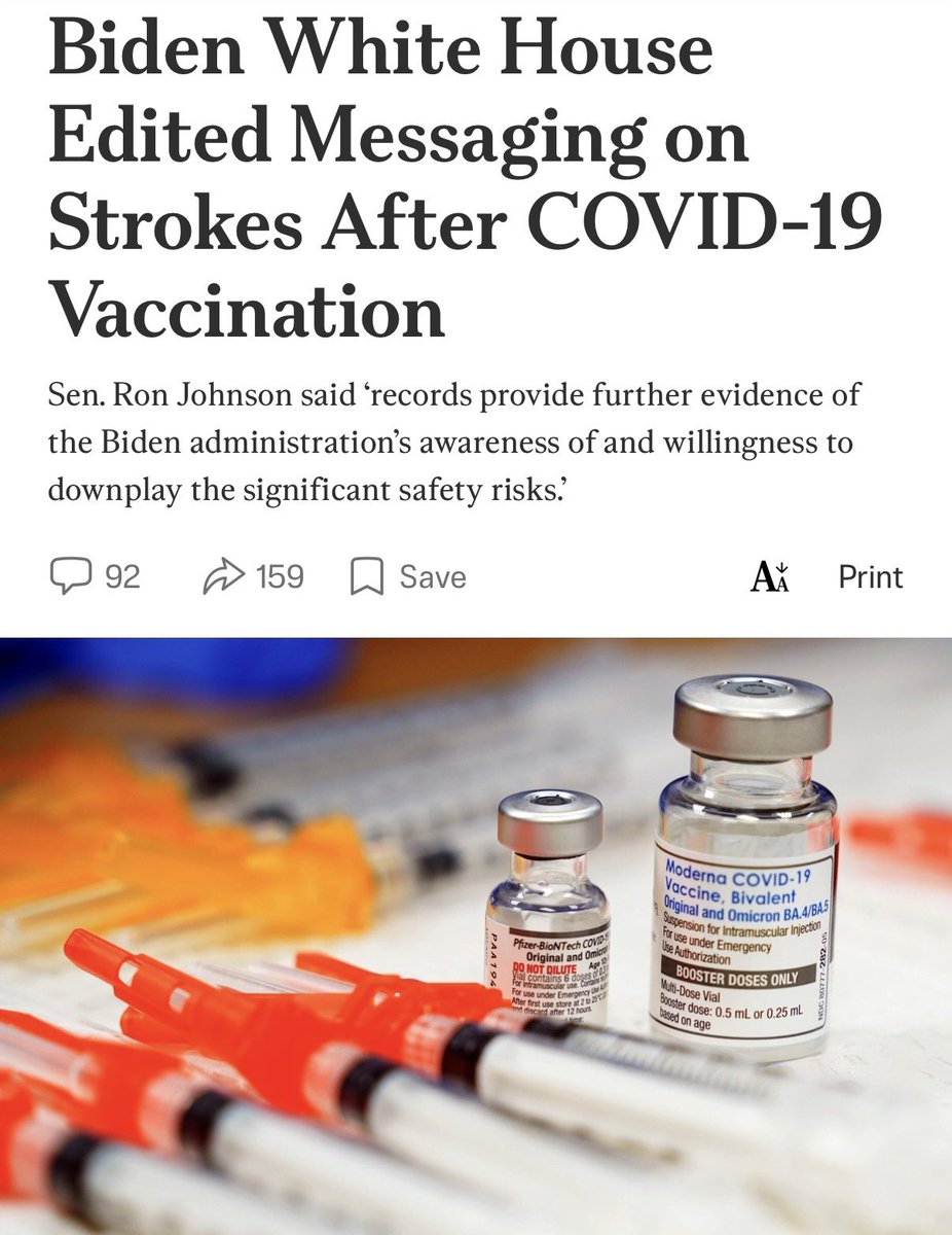 liz_churchill10's tweet image. How is this not a War Crime? 

“Biden White House officials edited messaging on the finding that there was a higher than expected number of strokes following COVID-19 vaccination, according to newly released documents…”