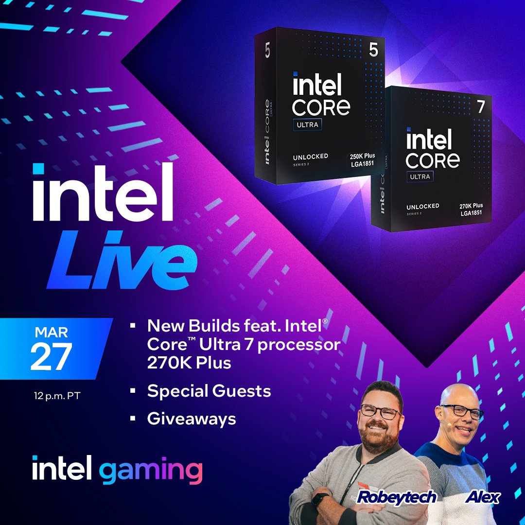 Intel Gaming tweet media