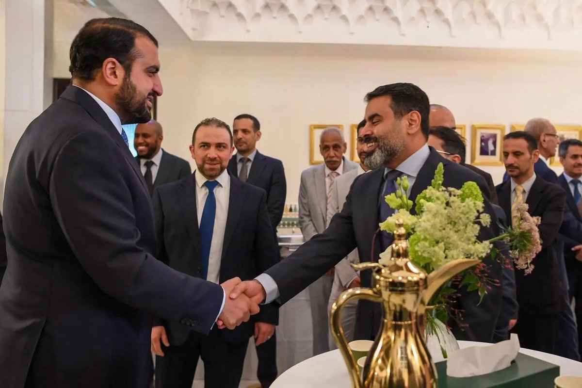 Full house at the Embassy as HRH Prince Abdullah bin Khaled bin Sultan Al Saud, Ambassador of the Custodian of the Two Holy Mosques to the UK, hosted a warm reception on the occasion of Eid Al Fitr—bringing guests together in a spirit of joy and unity 💐

spa.gov.sa/link/e2Se