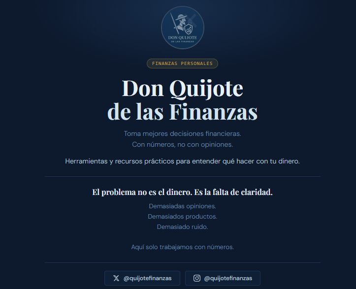 Don Quijote de las Finanzas tweet media