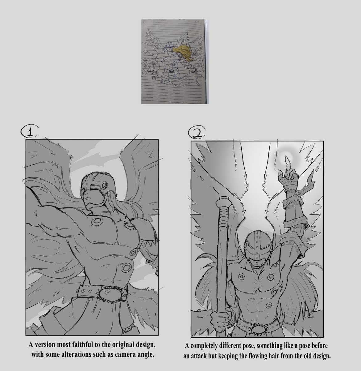 May_May_Demon's tweet image. I decided to remake one of my drawings from when I was a child!
Here are the thumbnails! What do you think?

#angemon #patamon #digimon