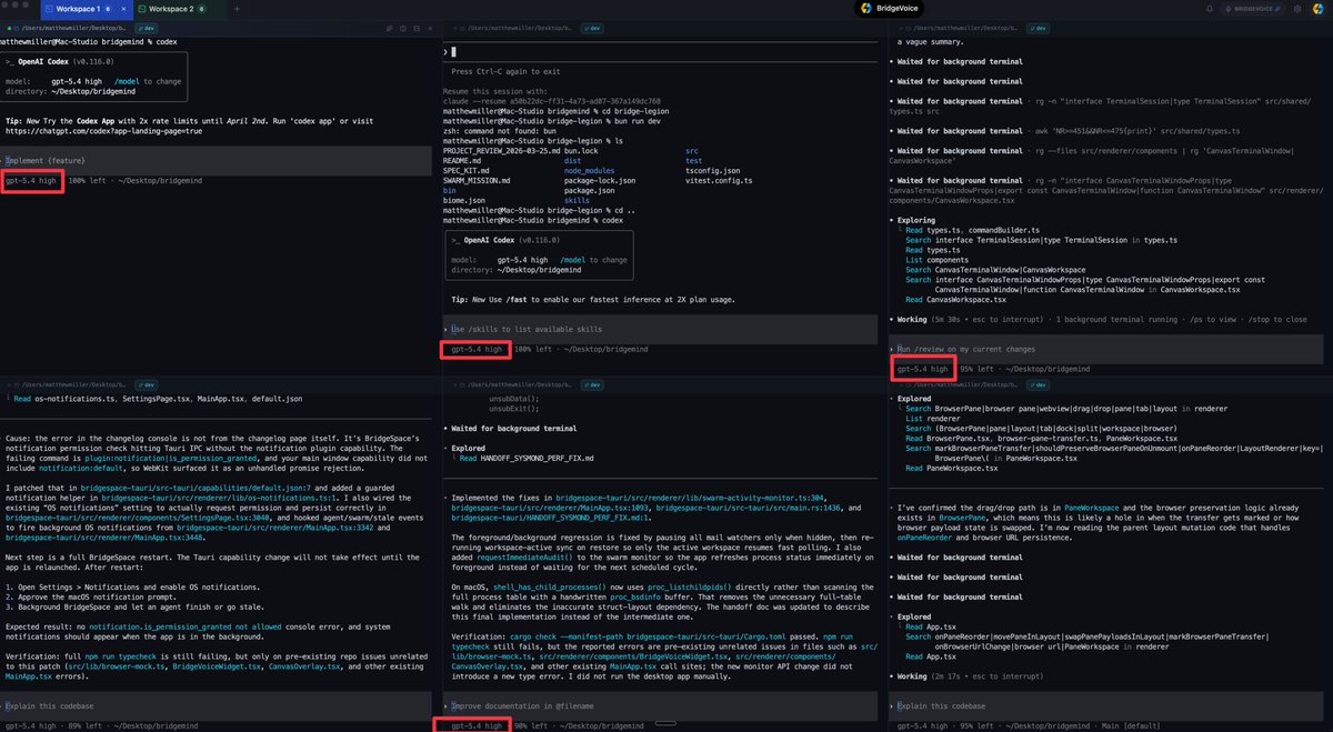 Codex gpt-5.4 high screenshot