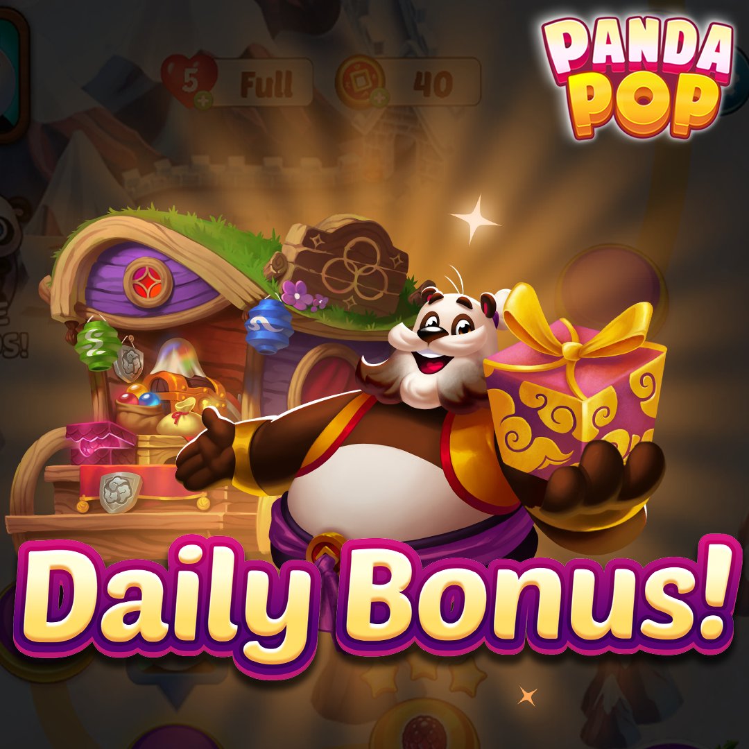 PlayPandaPop's tweet photo. 🎉 The daily fun never stops! 🐼
Log in to Panda Pop today to grab your daily goodies and keep the fun popping! 🎁🎈 https://t.co/W9QNy1Hcxi