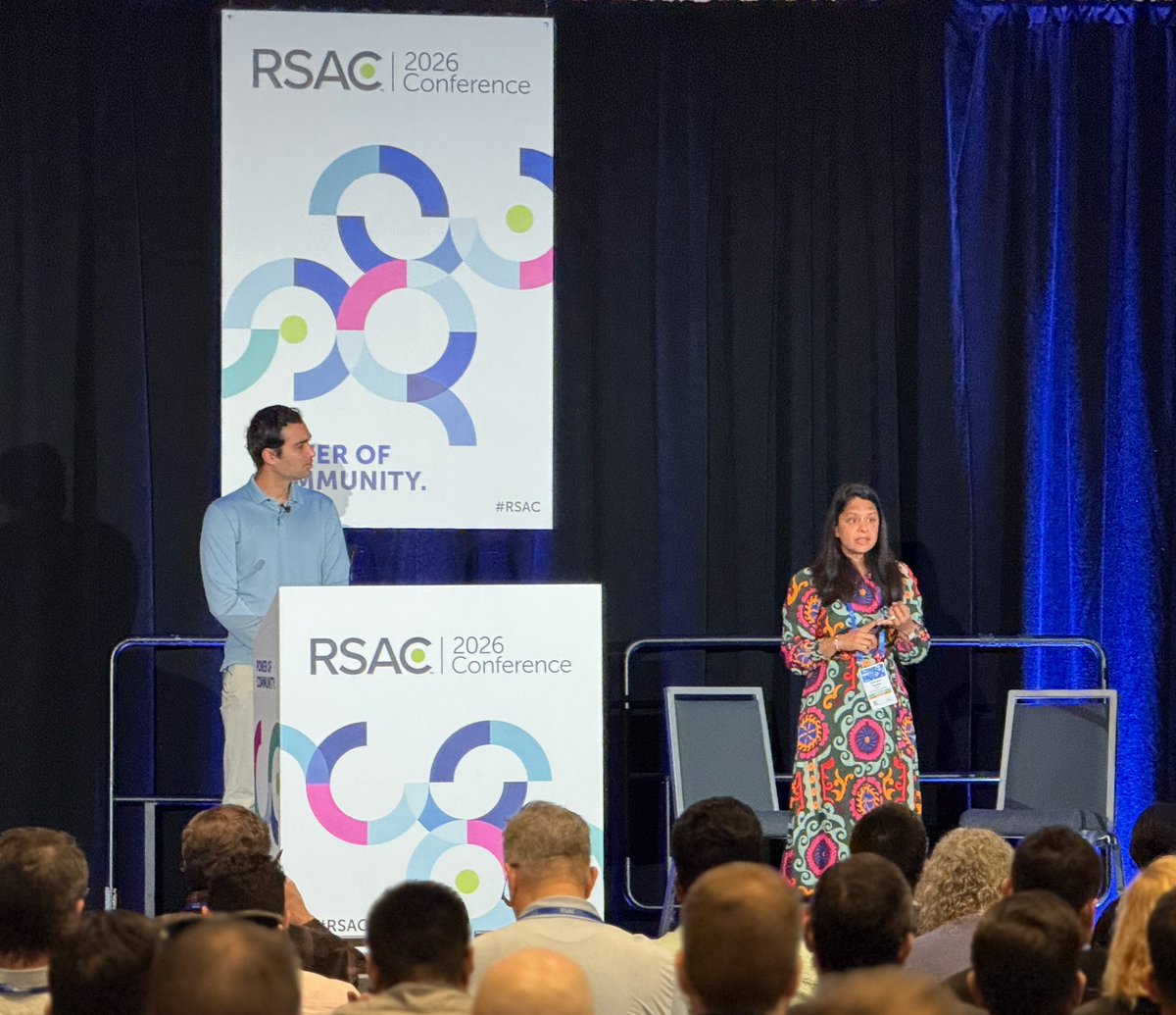 rubrikInc's tweet image. AI is accelerating work for both defenders and adversaries. At #RSAC, Rubrik Chief Product Officer Anneka Gupta and GM of #AI Dev Rishi broke down how organizations unify identity resilience, #DataSecurity, and agent operations to reduce risk and contain impact.