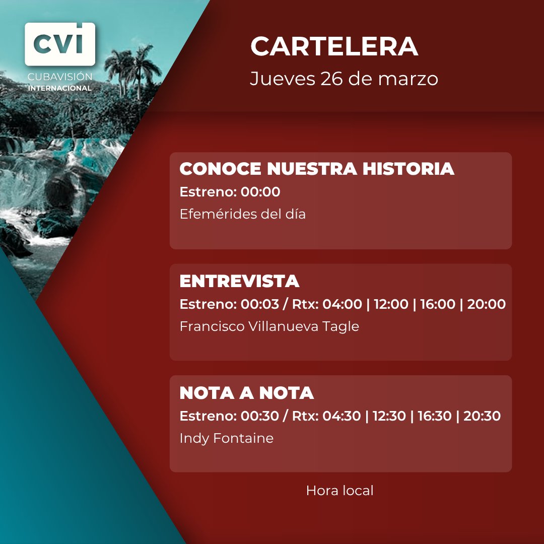 Cubavisión Internacional tweet media