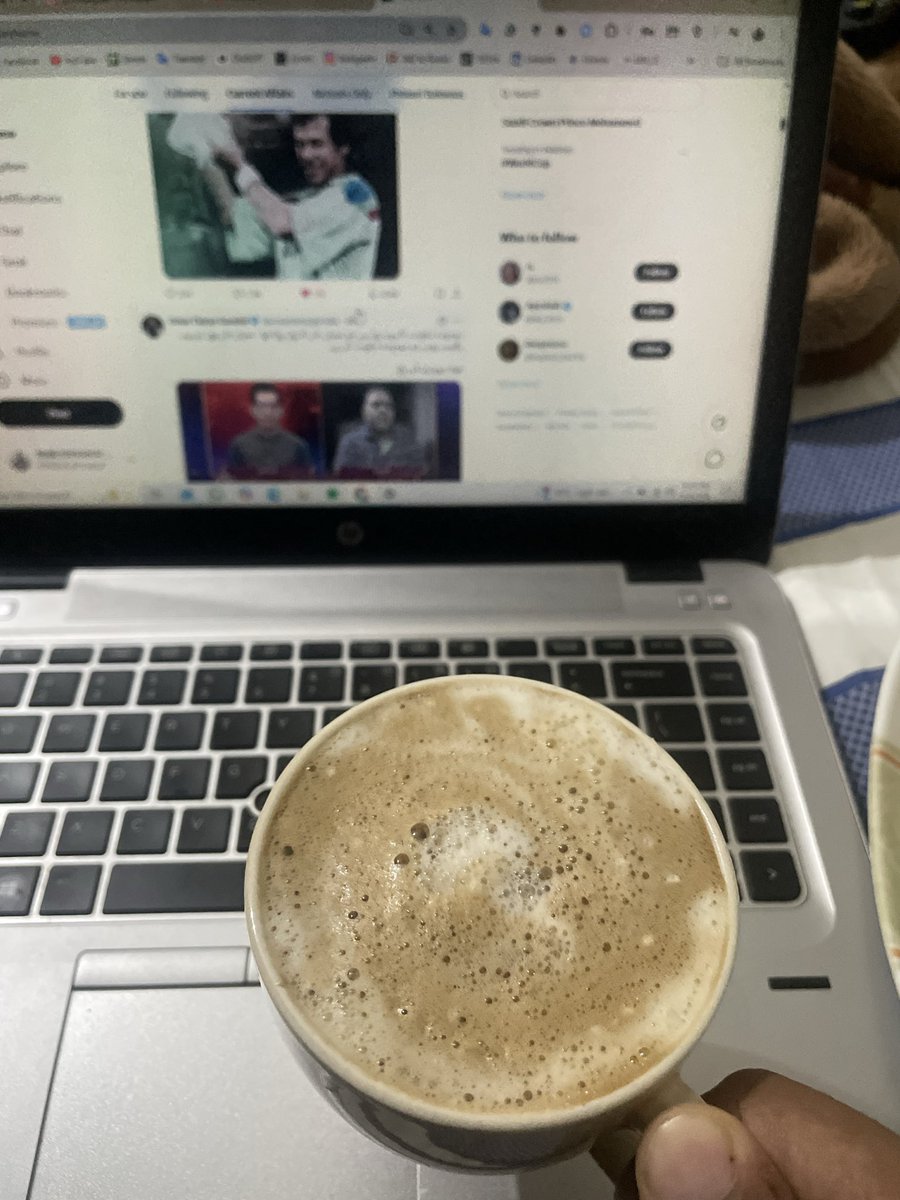 Islamabad Crazy weather with Hot Coffee with Twitter Scrolling = Best Free Time✨♥️.