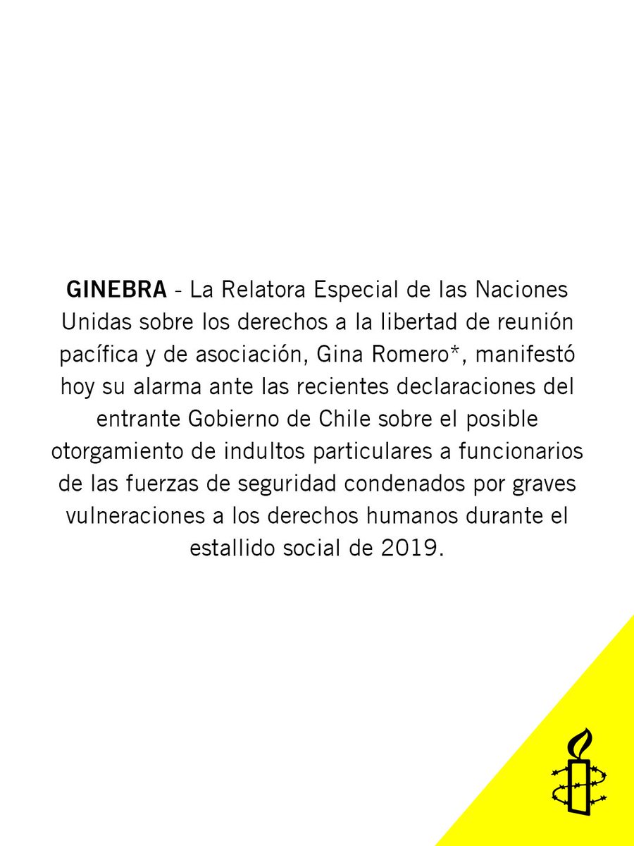 Amnistía Internacional Chile tweet media