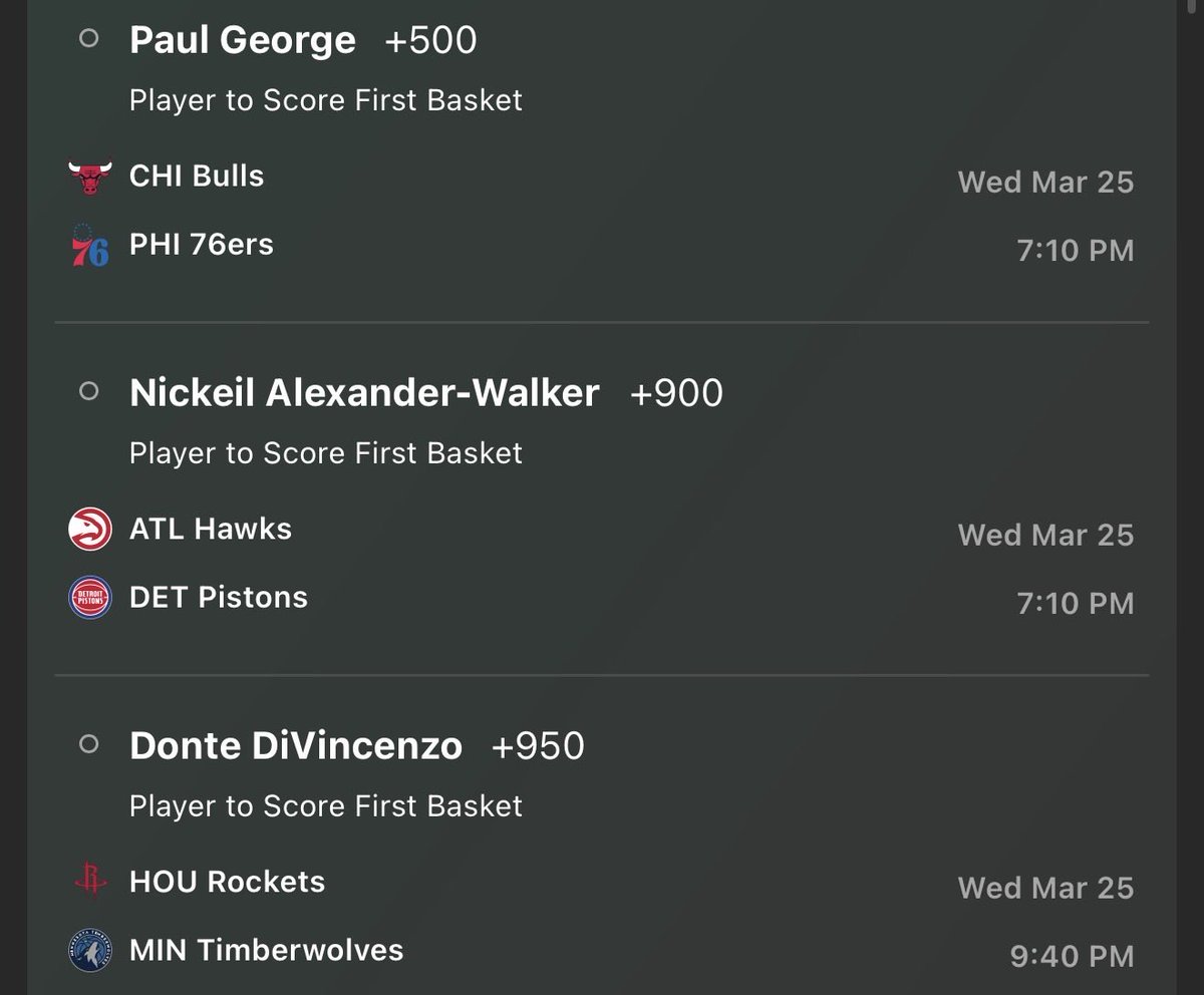 ec_niv's tweet image. Day 9 of posting First Basket till I hit!!
This is it!! 🍀🤞🔮🔮

@Playbook 

#firstbasket #nba #NBAParlay
