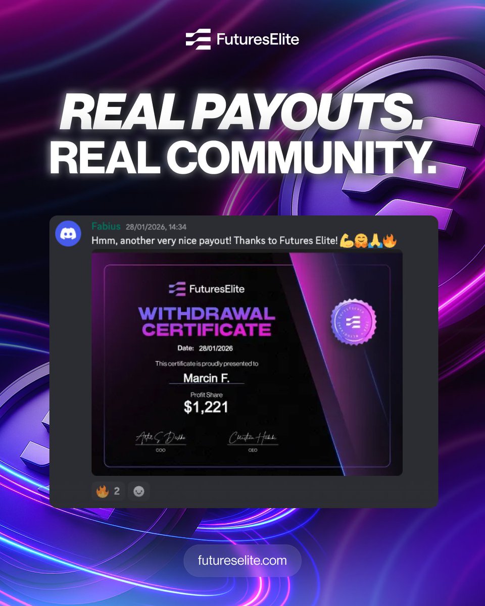 Futureselitecom's tweet photo. Funded. Profitable. Paid. 💸

Payouts shared. Wins celebrated. All inside the community.

This is what trading with the right people looks like.

Get involved. Stay consistent. Get paid.

Who’s next in the Discord? 👇 https://t.co/81OZb7AQaZ