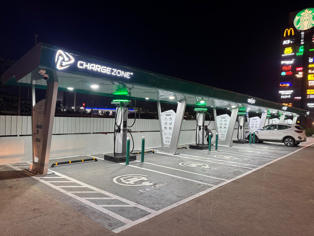 Another supercharging station going live for ChargeZone (<a href="/ZoneCharge/">ChargeZone®</a>) and <a href="/Tataev/">TATA.ev</a> on Pune-Mumbai highway.

#Tata #ElectricVehicles <a href="/chargecoins_io/">ChargeCoins.io</a>