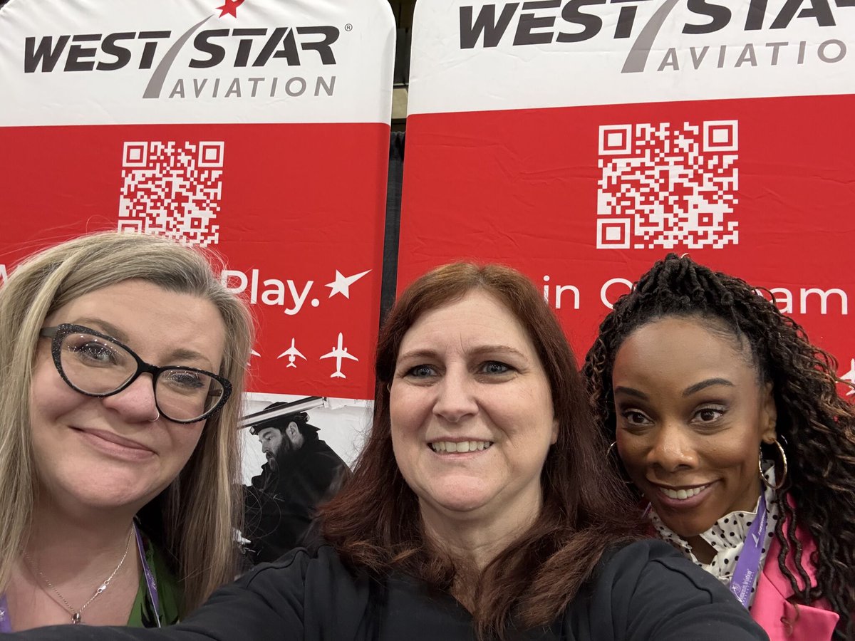 NATAaero's tweet photo. SVP of Communications &amp; Association Affairs Shannon Chambers and Conference and Events Manager Jillian Williams were proud to represent NATA and #bizav at the #WAI2026 Conference in Dallas last week. https://t.co/OY4DduBEQA