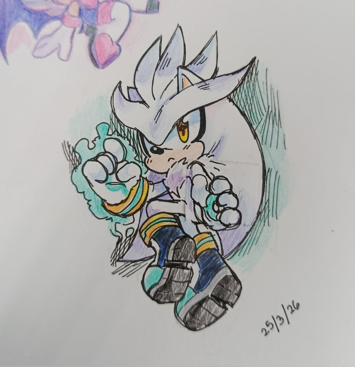 mic0isheree's tweet photo. Silver doodle ✨ https://t.co/iuv5do5Pex