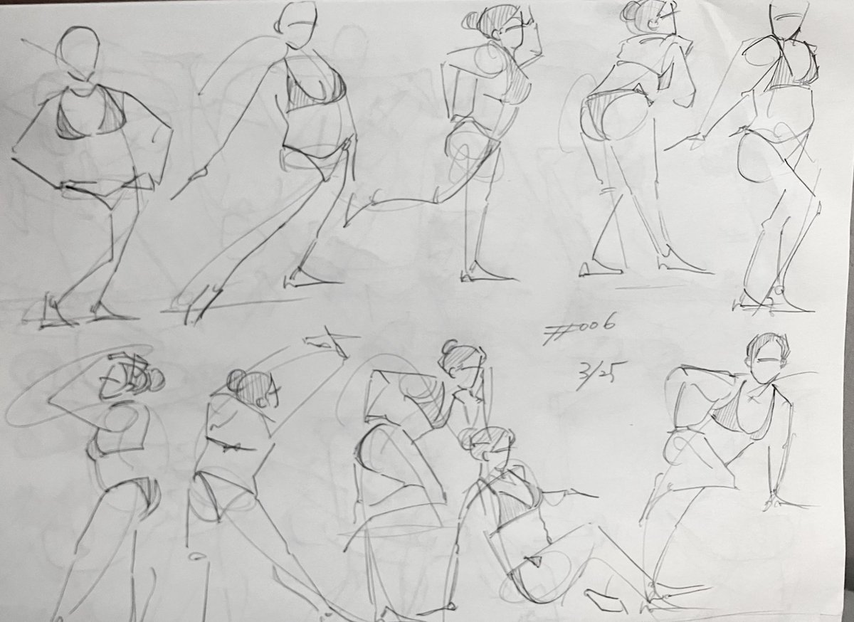 よじすぎ|10000体クロッキー tweet media