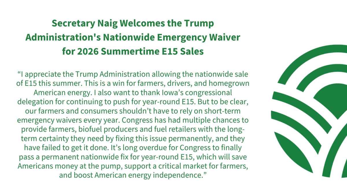 Iowa Dept of Agriculture & Land Stewardship tweet media