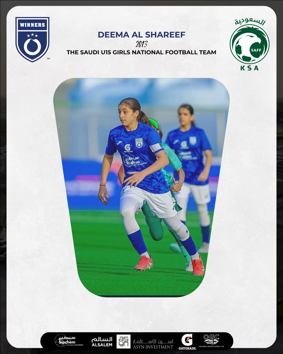 Gowfc2014's tweet photo. من وينرز إلى الأخضر 🇸🇦💙
ديما الشريف تمثل الوطن 🇸🇦
رحلة بدأت من هنا و الوجهة اكبر 💙⚽️ https://t.co/ufzqWapu1a