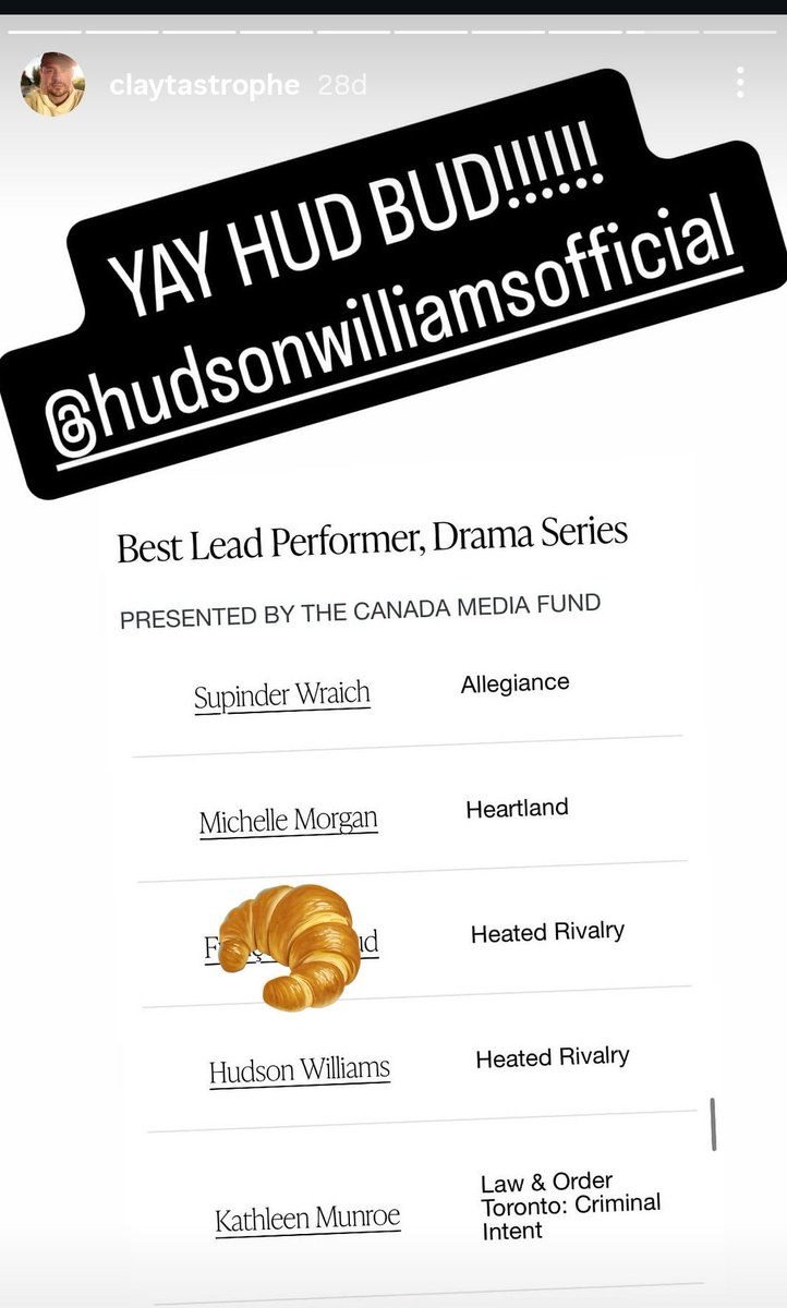 Yaga'daki set arkadaşı Hudson'ın adaylığını tebrik eden bir hikaye paylaşmış. Bu diziye de ekibe de daha dizi başlamadan kanım kaynadı🥹🧿
(Bu arada bazılarınız tetiklenmesin diye amcaya sansür koydum😌)