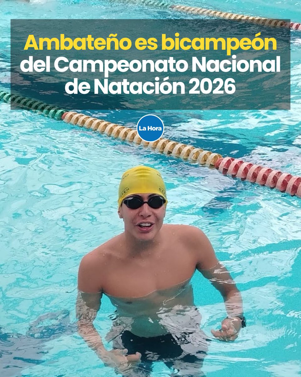 El nadador ambateño Roger Vinces logró dos medallas de oro en el Campeonato Nacional de Natación 2026 que se realizó en Guayaquil. La nota ▶️ bit.ly/4dIPcmk