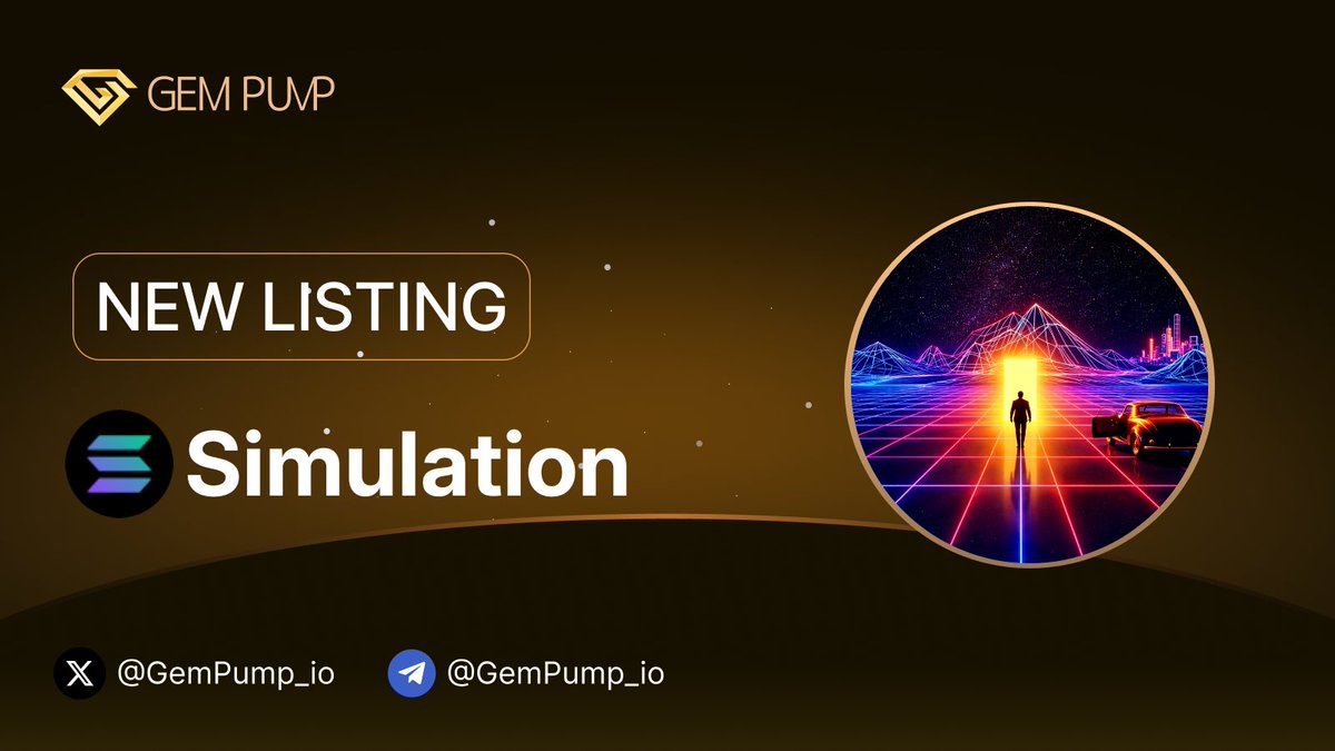 Gempump_io's tweet image. 👏 #SIMULATION listed on GemPump.io 

📄 CA:FhvaznSrMJteFmDY7YTQ51CvKpC7MFH7oFum8J8zpump

 🌐 TG：t.me/thesimulationc…

 ✖️ X：x.com/simulationcto_x

💎 GemPump：gempump.io/token/welivein…

#NewListing #GemPump #100xGem