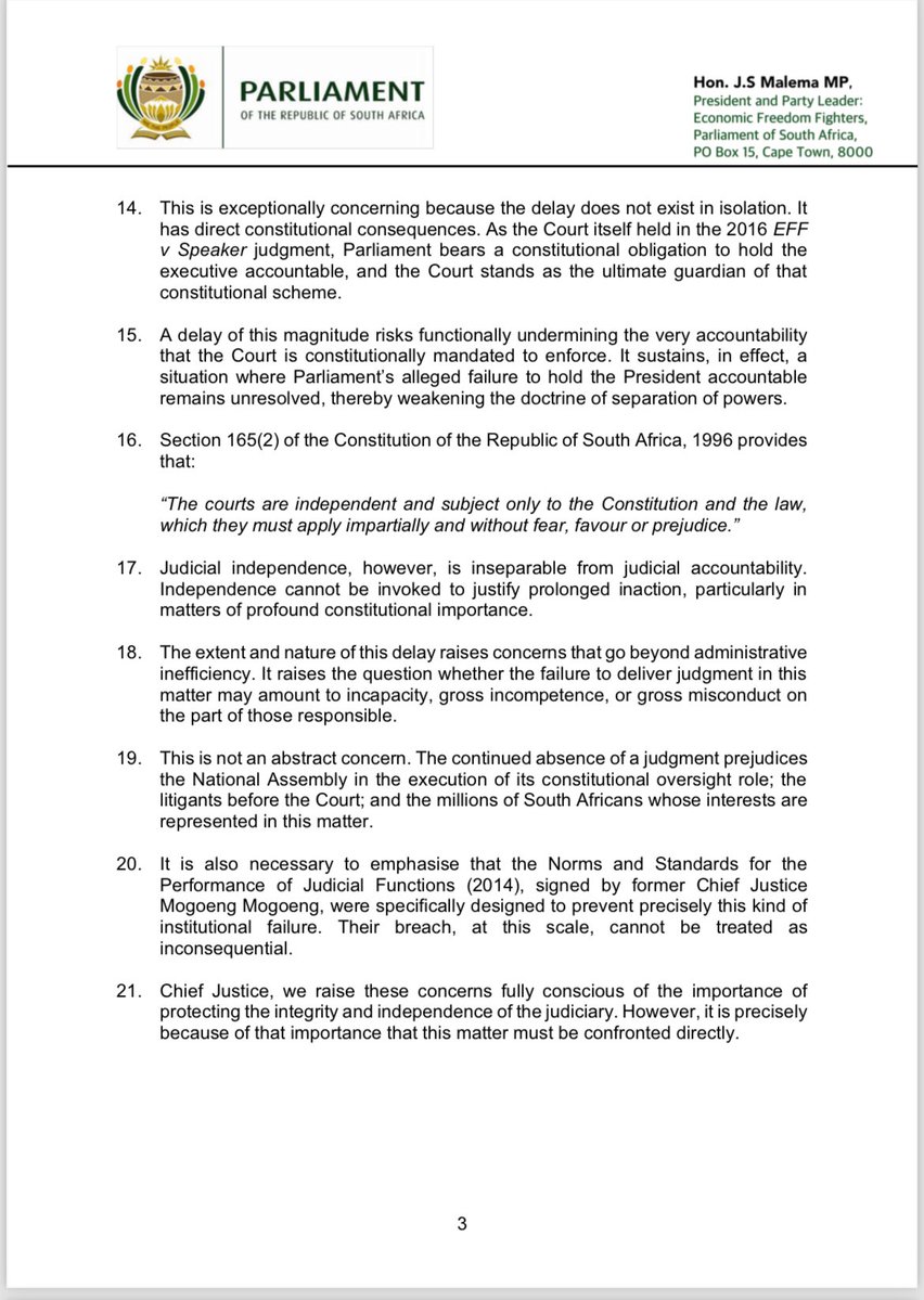 Economic Freedom Fighters tweet media