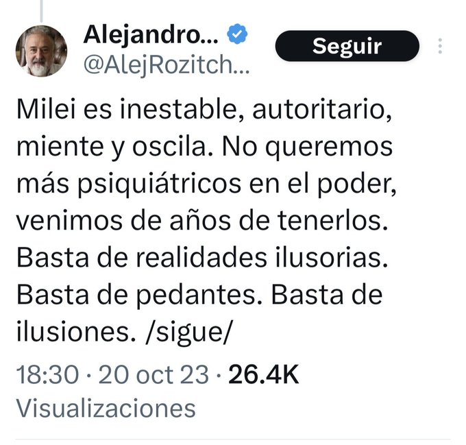 EL GRIETO🖕Milei KIRCHO GENOCIDA tweet media